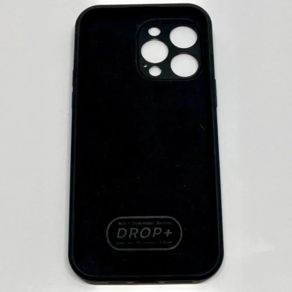 iPhone 14 Pro Max‎ Phone Case Black Silicone Drop+ Anti-Scratch Shock-Proof EUC